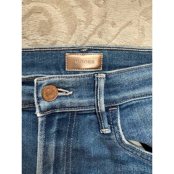 Mother The Hustler Ankle Fray Jeans Home Movies Wash Size 26 Women's Denim - Picture 4 of 6